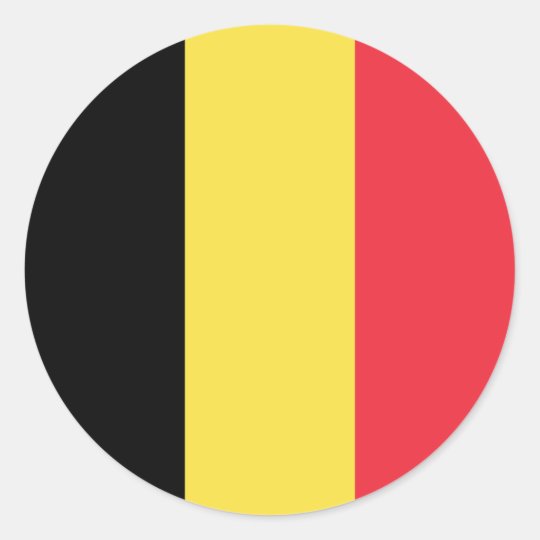 ベルギー国旗 ラウンドシール Zazzle Co Jp