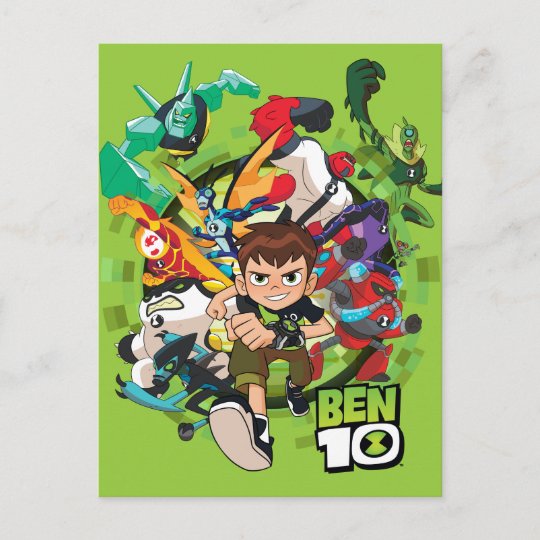 ベン10エイリアンラッシュグラフィック インビテーションポストカード Zazzle Co Jp