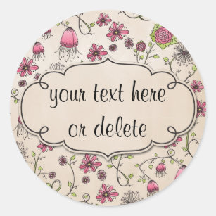 デイジー 花 模様シール Zazzle Co Jp