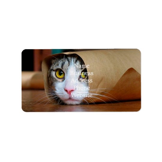 ペーパー猫 おもしろいな猫 猫のミーム 熱狂するな猫 ラベル Zazzle Co Jp