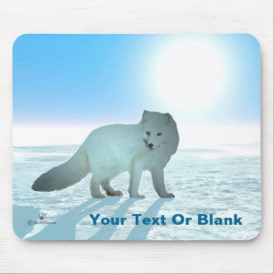 ホッキョクギツネマウスパッド Zazzle Co Jp