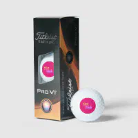 ホットピンクタイトリストプロV1ゴルフボール3 pk ゴルフボール 
