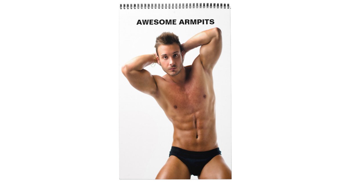 ホット ガイ素晴らしズ アーンピット セクシーなシャツのない筋肉男 カレンダー Zazzle Co Jp