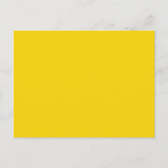 マスタードイエロー濃い黄色の背無地の景 ポストカード Zazzle Co Jp