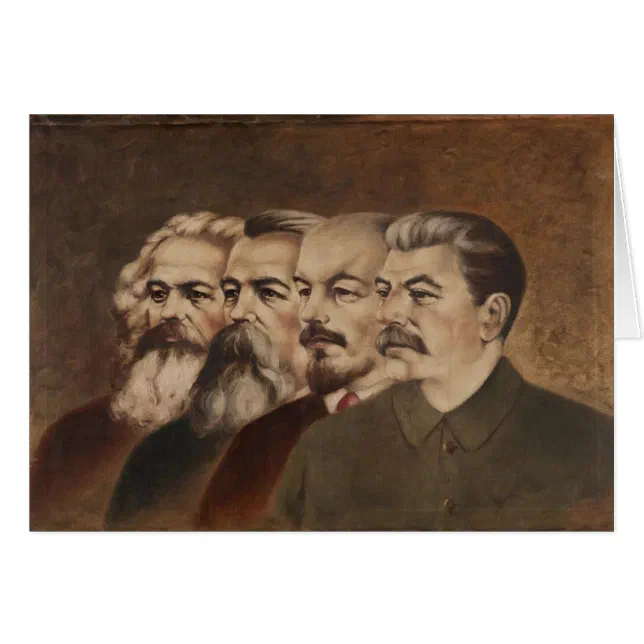 マルクス、エンゲルス、レーニンおよびスターリン | Zazzle.co.jp