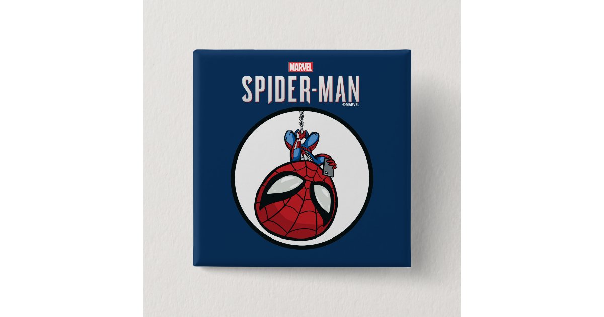 マーベルのスパイダーマン 漫画のスピディが上下逆 缶バッジ Zazzle Co Jp マーベルのスパイダーマン 漫画のスピディが上下逆 缶バッジ Zazzle Co Jp