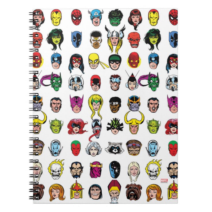 マーベル漫画キャラクターパターン ノートブック Zazzle Co Jp