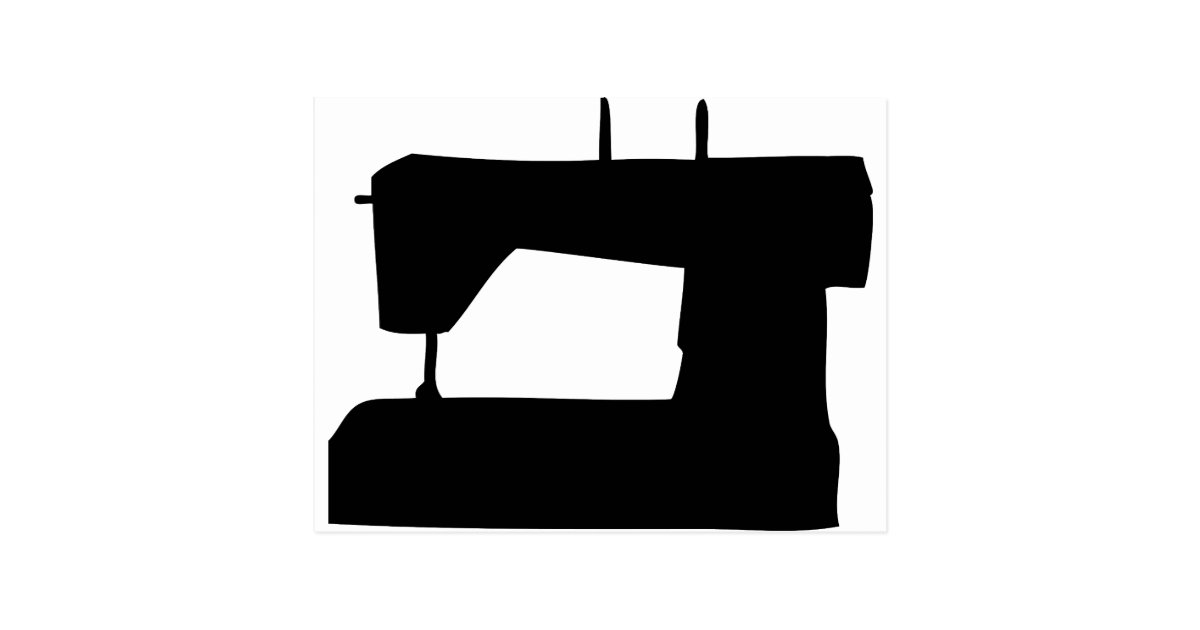 ミシンのシルエット ポストカード Zazzle Co Jp ミシンのシルエット ポストカード Zazzle Co Jp