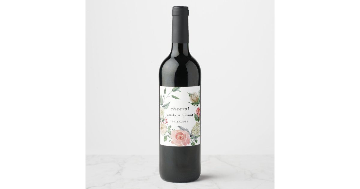 ミッドナイトクレームバラフローラ ワインラベル Zazzle Co Jp ミッドナイトクレームバラフローラ ワインラベル Zazzle Co Jp