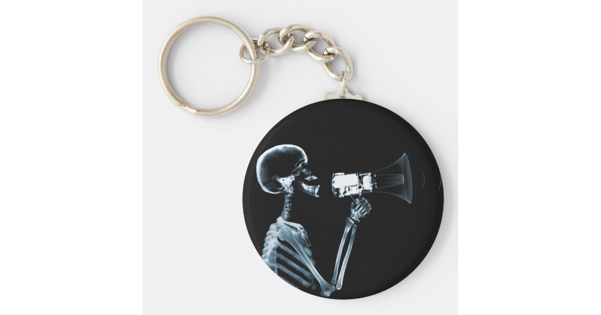 メガホン 青のx線の骨組 キーホルダー Zazzle Co Jp メガホン 青のx線の骨組 キーホルダー Zazzle Co Jp