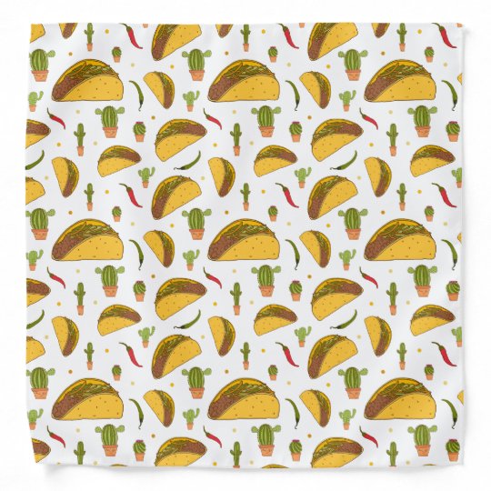 メキシコのタコス チリ料理とカクタス シェフ バンダナ Zazzle Co Jp メキシコのタコス チリ料理とカクタス シェフ バンダナ Zazzle Co Jp