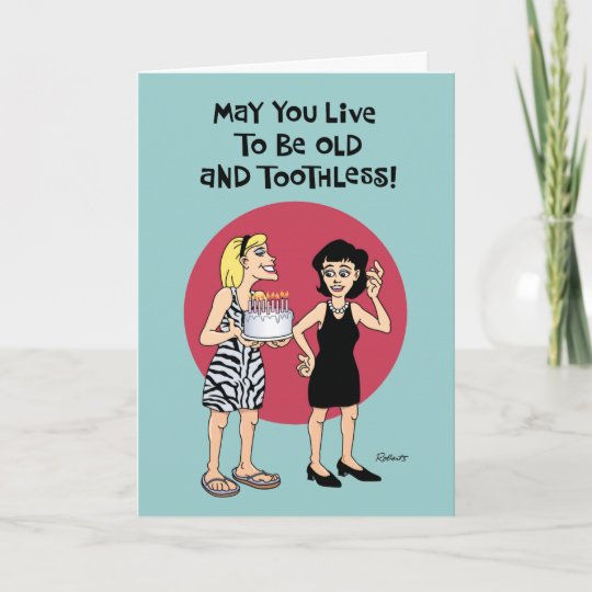 メスの友人のためのおもしろいな誕生日の願い カード Zazzle Co Jp