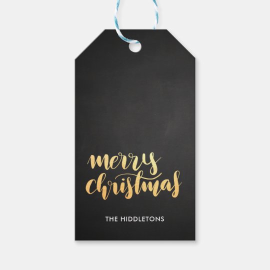 メリークリスマスのフェイクな金ゴールドの手書きの黒板 ギフトタグ Zazzle Co Jp メリークリスマスのフェイクな金ゴールドの手書きの黒板 ギフトタグ Zazzle Co Jp