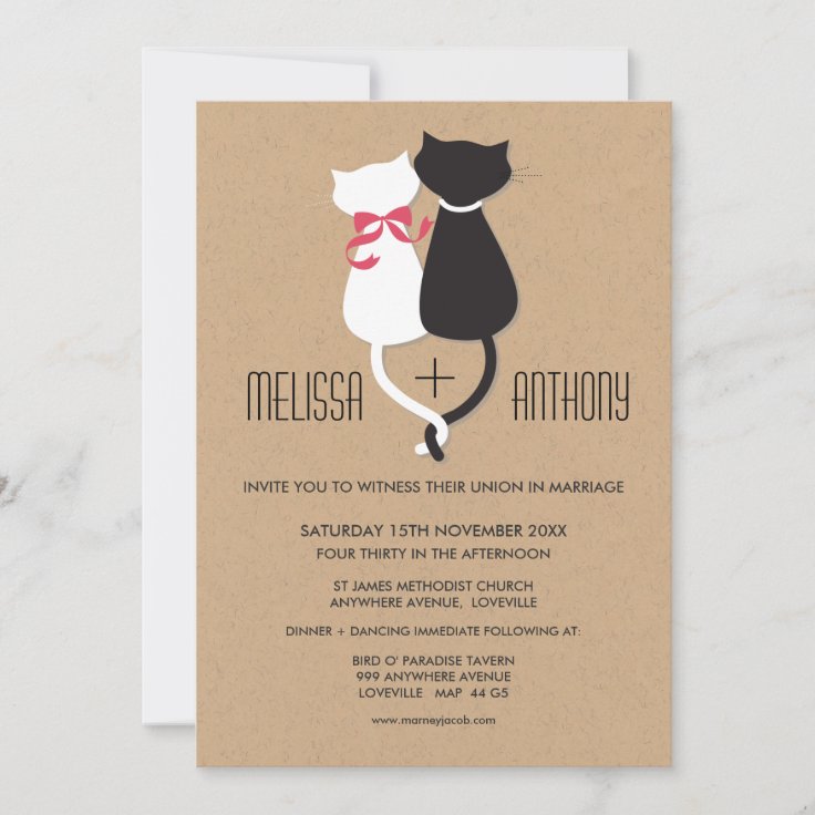 モダンでかわいい猫のカップルのモノグラムの結婚式の招待 招待状 Zazzle Co Jp モダンでかわいい猫のカップルのモノグラムの結婚式の招待 招待状 Zazzle Co Jp