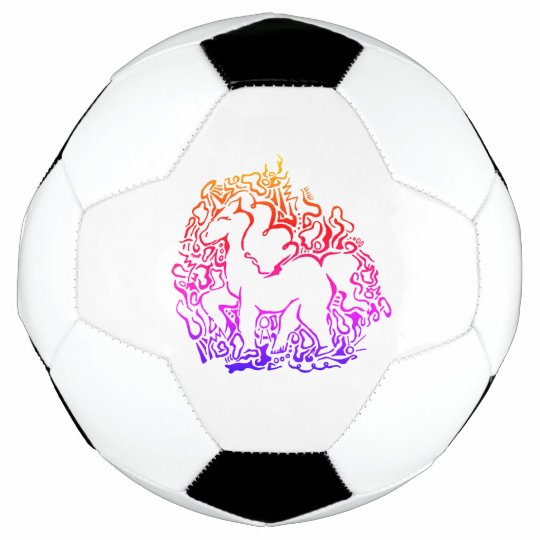 ユニコーンのサッカーボール サッカーボール Zazzle Co Jp