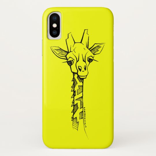 ユニークな芸術のスタイルの手描きのキリンのiphoneの場合 Case Mate Iphoneケース Zazzle Co Jp