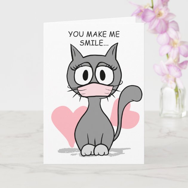 ユーメイクミースマイル猫顔マスク カード  Zazzle.co.jp
