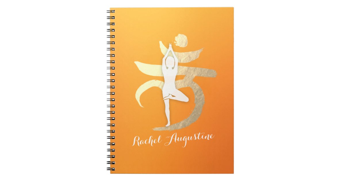 ヨガインストラクタースタジオルートチャクラマントラlamサイン ノートブック Zazzle Co Jp