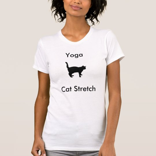 ヨガ猫の伸張のtシャツ Tシャツ Zazzle Co Jp