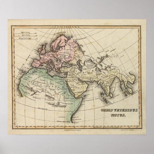 ヨーロッパ 北アフリカおよび東南アジアの地図 ポスター Zazzle Co Jp