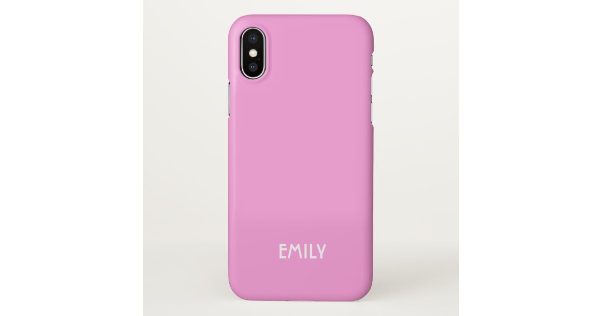 ラベンダーのピンクの無地の背景 Iphoneケース Zazzle Co Jp