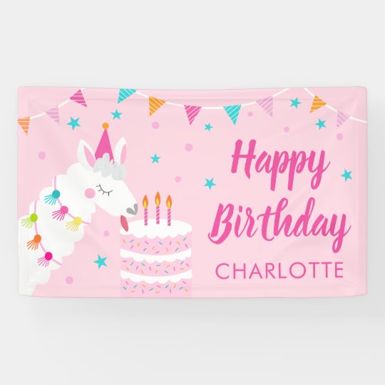ラマおもしろいケーキ3回目誕生日ピンク 横断幕 Zazzle Co Jp ラマおもしろいケーキ3回目誕生日ピンク 横断幕 Zazzle Co Jp