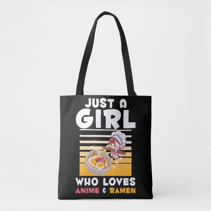 ラーメン日本のアニメガールマンガオタク トートバッグ Zazzle Co Jp