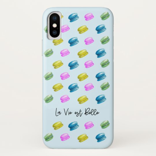 ラ ビ エスト ベル マカロンの水色 Case Mate Iphoneケース Zazzle Co Jp