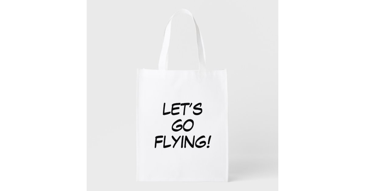 レッツゴー文字 エコバッグ Zazzle Co Jp