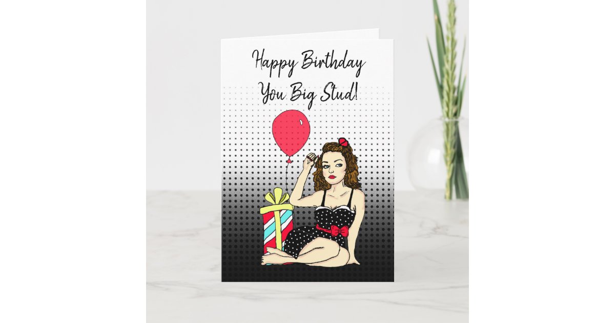 レトロピンナップセクシーガールハッピーバースデー カード Zazzle Co Jp