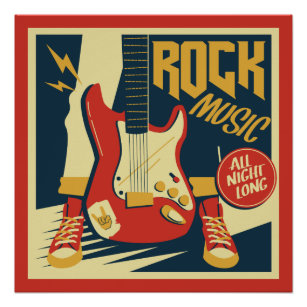ロック バンドポスター プリント Zazzle Co Jp
