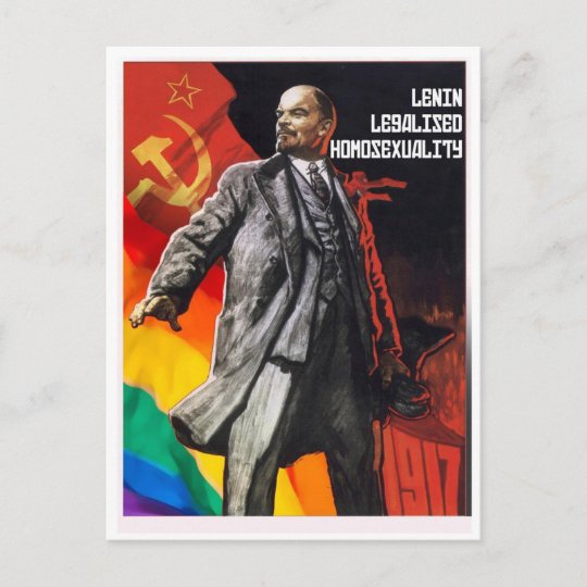 レーニンは1917年に同性愛を合法化した はがき ポストカード Zazzle Co Jp
