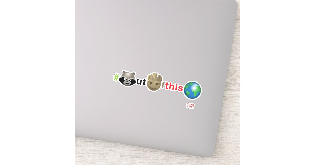 ロケット グルート Outofthisworld絵文字 シール Zazzle Co Jp ロケット グルート Outofthisworld絵文字 シール Zazzle Co Jp