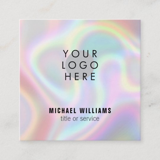 ロゴクールのモダン最小化 スクエア名刺 Zazzle Co Jp