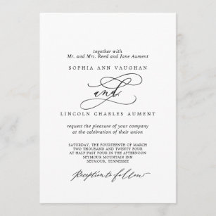 英語招待状 案内状 インビテーションデザイン Zazzle Co Jp