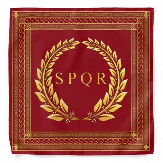 ローマ帝国spqrとローレル バンダナ バンダナ Zazzle Co Jp