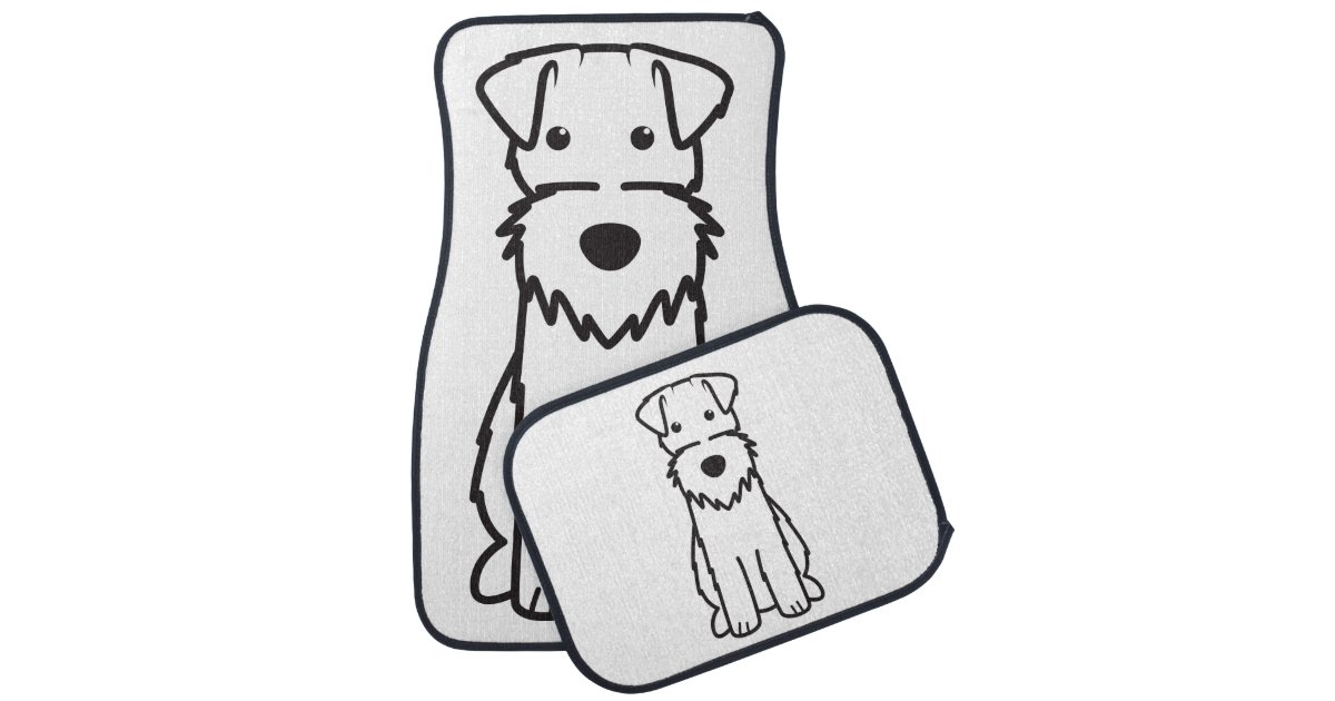 ワイヤーフォックステリア犬犬の漫画 カーマット Zazzle Co Jp