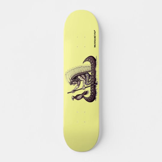 ワシのグラフィックアートのカッコいいのスケートボードを持つインディアン スケートボード Zazzle Co Jp