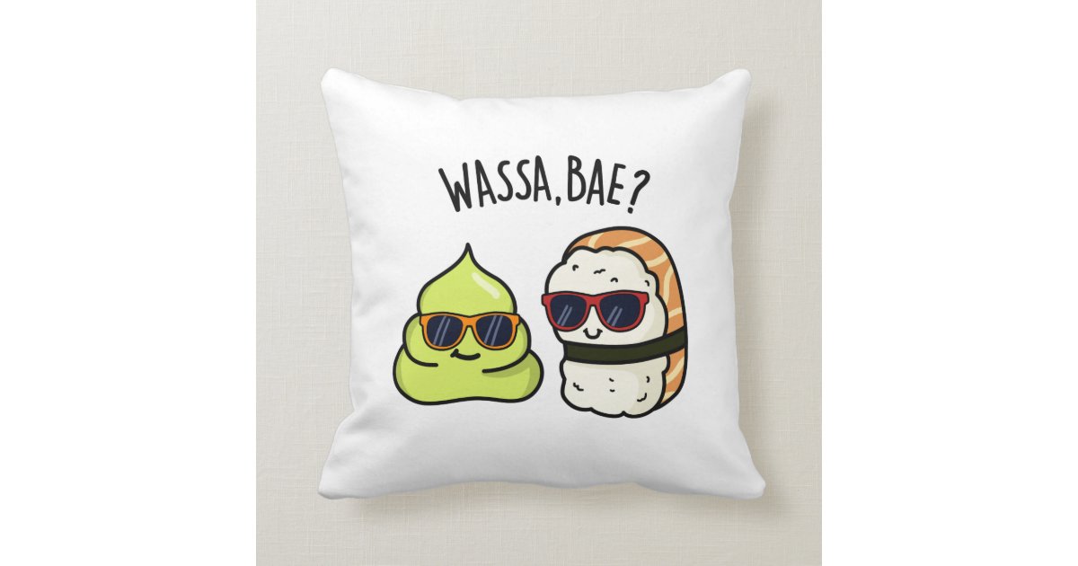 ワッサバエキュートワサビプン クッション Zazzle Co Jp