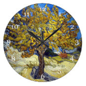 ゴッホのカフェの印象派の絵画 ラウンド壁時計 Zazzle Co Jp