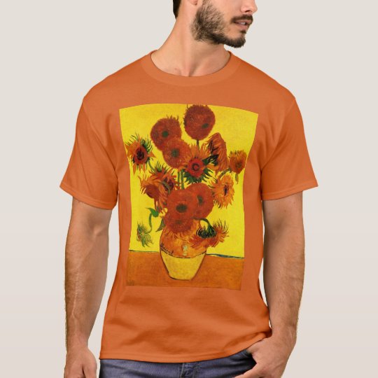 ヴィンセント ヴァン ゴッホ スティルライフ花瓶 ひまわり15本 Tシャツ Zazzle Co Jp