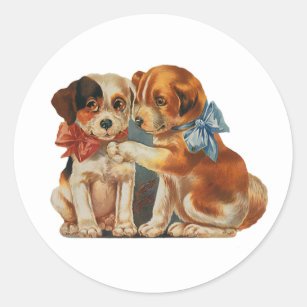 かわいい 雑種犬シール Zazzle Co Jp