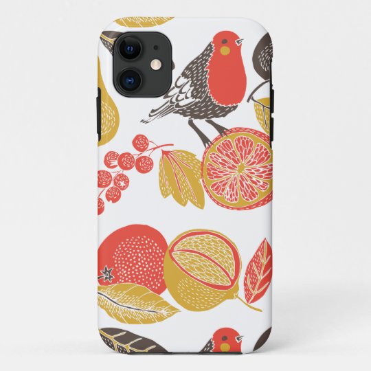 ヴィンテージのフルーツのような鳥の壁紙 Case Mate Iphoneケース Zazzle Co Jp