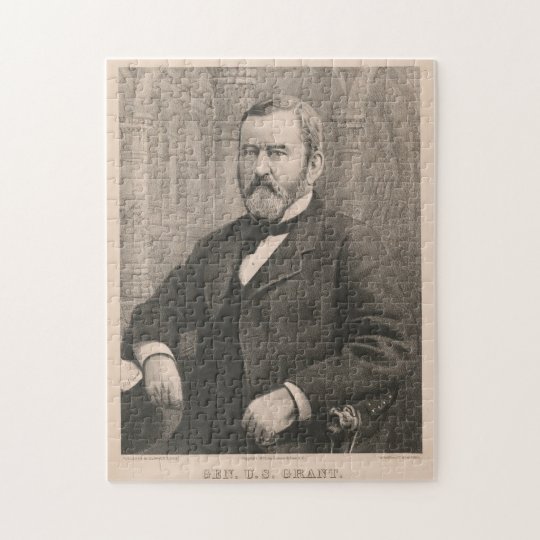 ヴィンテージの例示ポートレート ユリシーズ グラント ジグソーパズル Zazzle Co Jp