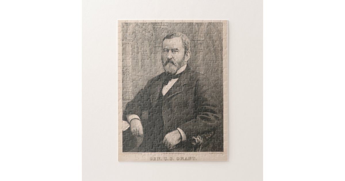 ヴィンテージの例示ポートレート ユリシーズ グラント ジグソーパズル Zazzle Co Jp