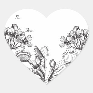 食虫植物シール  Zazzle.co.jp