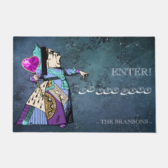 ヴィンテージアリスインワンダーランドクイーンオブハート ドアマット Zazzle Co Jp