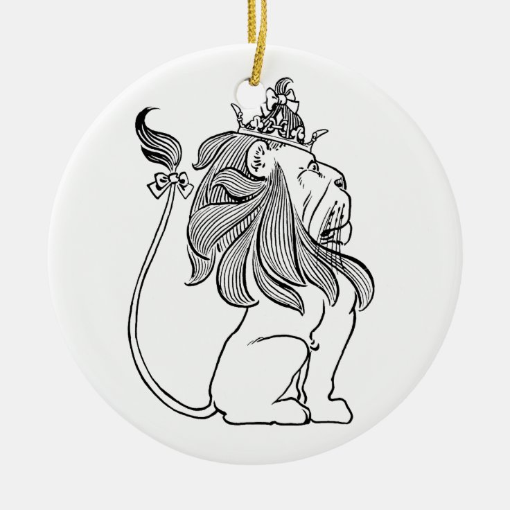 ヴィンテージオズの魔法使いの王冠を持つ臆病なライオン セラミックオーナメント Zazzle Co Jp ヴィンテージオズの魔法使いの王冠を持つ臆病なライオン セラミックオーナメント Zazzle Co Jp