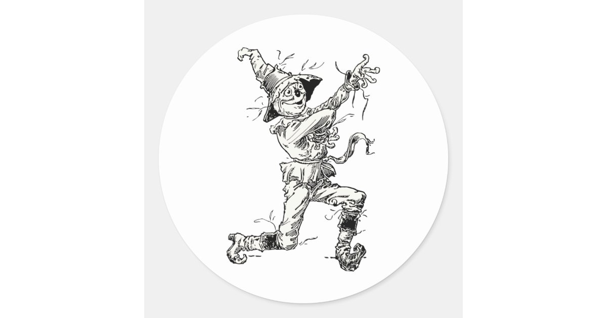 ヴィンテージ魔法使いオズ フェアリー テイルズ かかし ラウンドシール Zazzle Co Jp ヴィンテージ魔法使いオズ フェアリー テイルズ かかし ラウンドシール Zazzle Co Jp