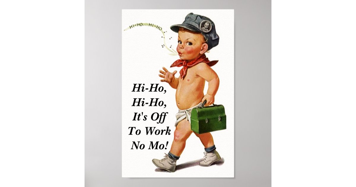 ヴィンテージ こんにちはho ホイスラーの退職パーティーポスター ポスター Zazzle Co Jp